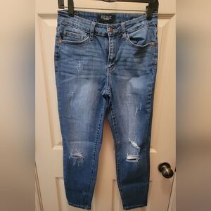 Women's Blue Distressed Jeans